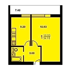 Пластиковые окна в 1 комнатную квартиру