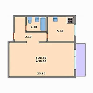 Пластиковые окна в 1 комнатную квартиру