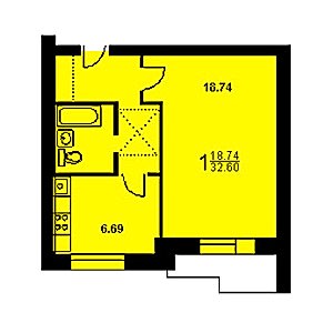 Пластиковые окна в 1 комнатную квартиру